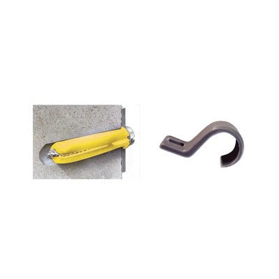 KIT DE 20 GRAPAS, 20 TAQUETES Y 20 TORNILLOS PARA SUJETAR CONDUCTORES REDONDOS O TUBO EN MURO (2102-07240)-Ferreteria-THORSMAN-Bsai Seguridad & Controles