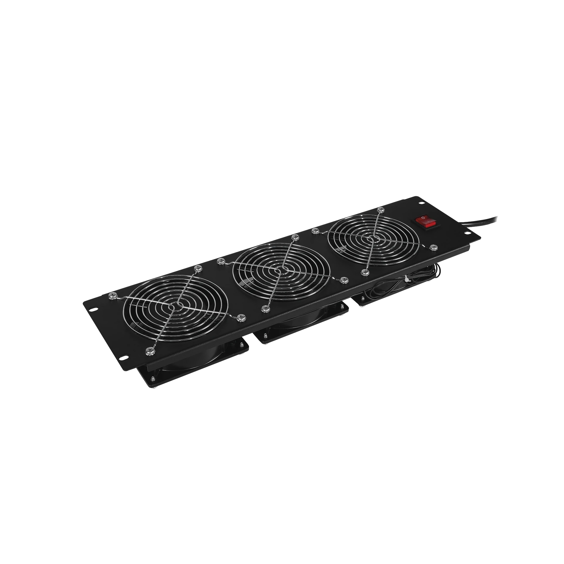 KIT DE 3 VENTILADORES PARA MONTAJE EN RACK DE 19 IN, ALIMENTACIÓN 120 VCA CON PLUG NEMA 5-15P, 3 UR, COLOR NEGRO-Racks y Gabinetes-CYBERPOWER-Bsai Seguridad & Controles