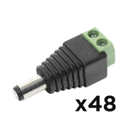 KIT DE 48 CONECTORES MACHO PARA ALIMENTACIÓN A 12 VCD-Cableado-EPCOM POWERLINE-Bsai Seguridad & Controles