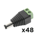 KIT DE 48 CONECTORES MACHO PARA ALIMENTACIÓN A 12 VCD-Cableado-EPCOM POWERLINE-Bsai Seguridad & Controles
