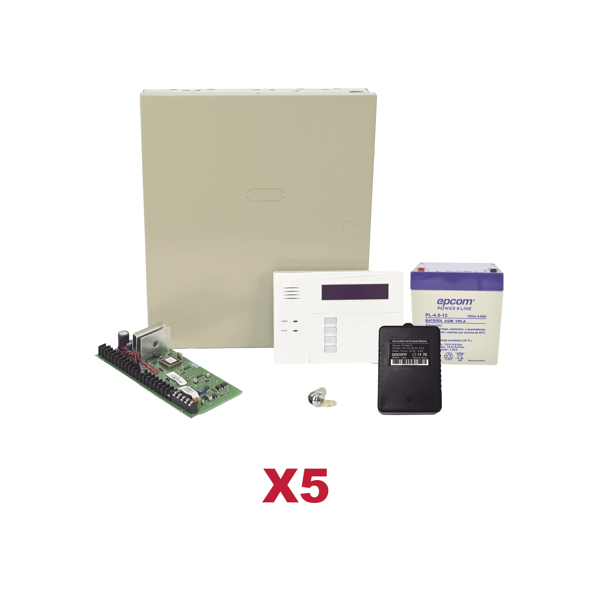 KIT DE 5 PANELES VISTA48 CON BATERÍA Y TRANSFORMADOR-Total Connect Honeywell-HONEYWELL HOME RESIDEO-Bsai Seguridad & Controles