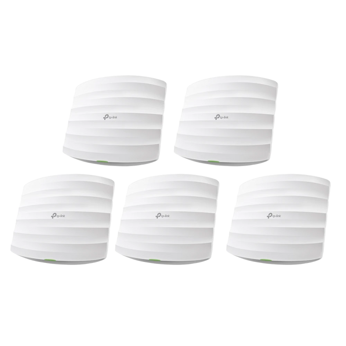 KIT DE 5 PUNTOS DE ACCESSO OMADA DOBLE BANDA 802.11AC, MU-MIMO, POE AF Y POE PASIVO, SOPORTA HASTA 100 CLIENTES, HASTA 1350 MBPS-Redes WiFi-TP-LINK-EAP245-KIT-5-Bsai Seguridad & Controles