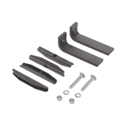 KIT DE ACCESORIOS PARA FIJAR A PISO EN VERTICAL A ESCALERILLA RECTA, DE ACERO, COLOR NEGRO-Charola-HOFFMAN-Bsai Seguridad & Controles