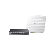 KIT DE ACCESS POINT EAP245 Y SWITCH POE TL-SG108PE, DOBLE BANDA AC, HASTA 1750 MBPS, 1 PUERTO GIGABIT-Redes WiFi-TP-LINK-Bsai Seguridad & Controles