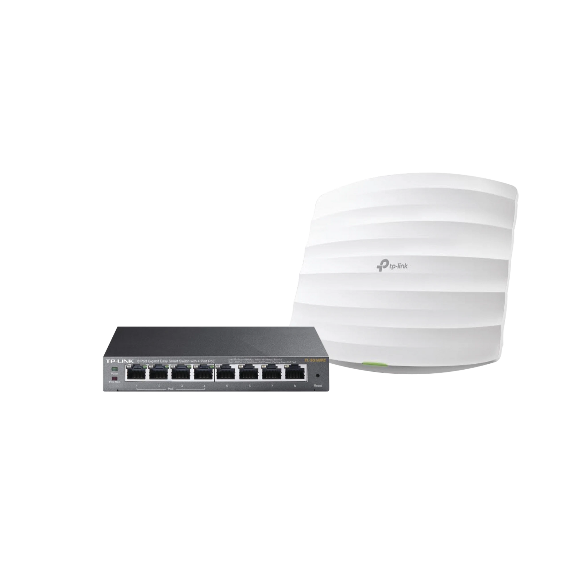 KIT DE ACCESS POINT EAP245 Y SWITCH POE TL-SG108PE, DOBLE BANDA AC, HASTA 1750 MBPS, 1 PUERTO GIGABIT-Redes WiFi-TP-LINK-Bsai Seguridad & Controles