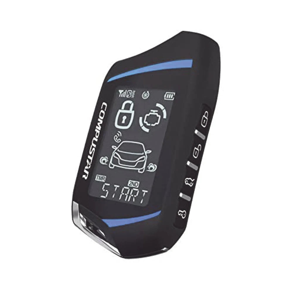 KIT DE ALARMA VEHICULAR PROFESIONAL Y ARRANQUE REMOTO TODO EN UNO DE DOS VÍAS CON RANGO DE 1KM COMPATIBLE CON GPS X1-MAX LTE-IoT, GPS y Telemática-COMPUSTAR-Bsai Seguridad & Controles