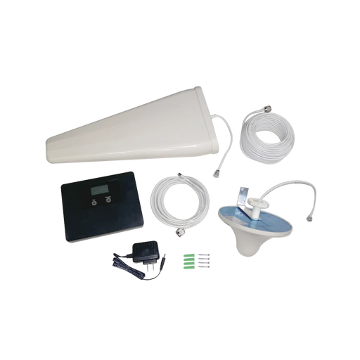 KIT DE AMPLIFICADOR DE SEÑAL CELULAR | DOBLE BANDA | MEJORA LAS LLAMADAS Y LOS DATOS 4G LTE Y 3G | 70 DB DE GANANCIA MÁXIMA PARA CUBRIR ÁREAS DE HASTA 500 METROS CUADRADOS-Cobertura para Celular-EPCOM-EP-817-70-20-Bsai Seguridad & Controles