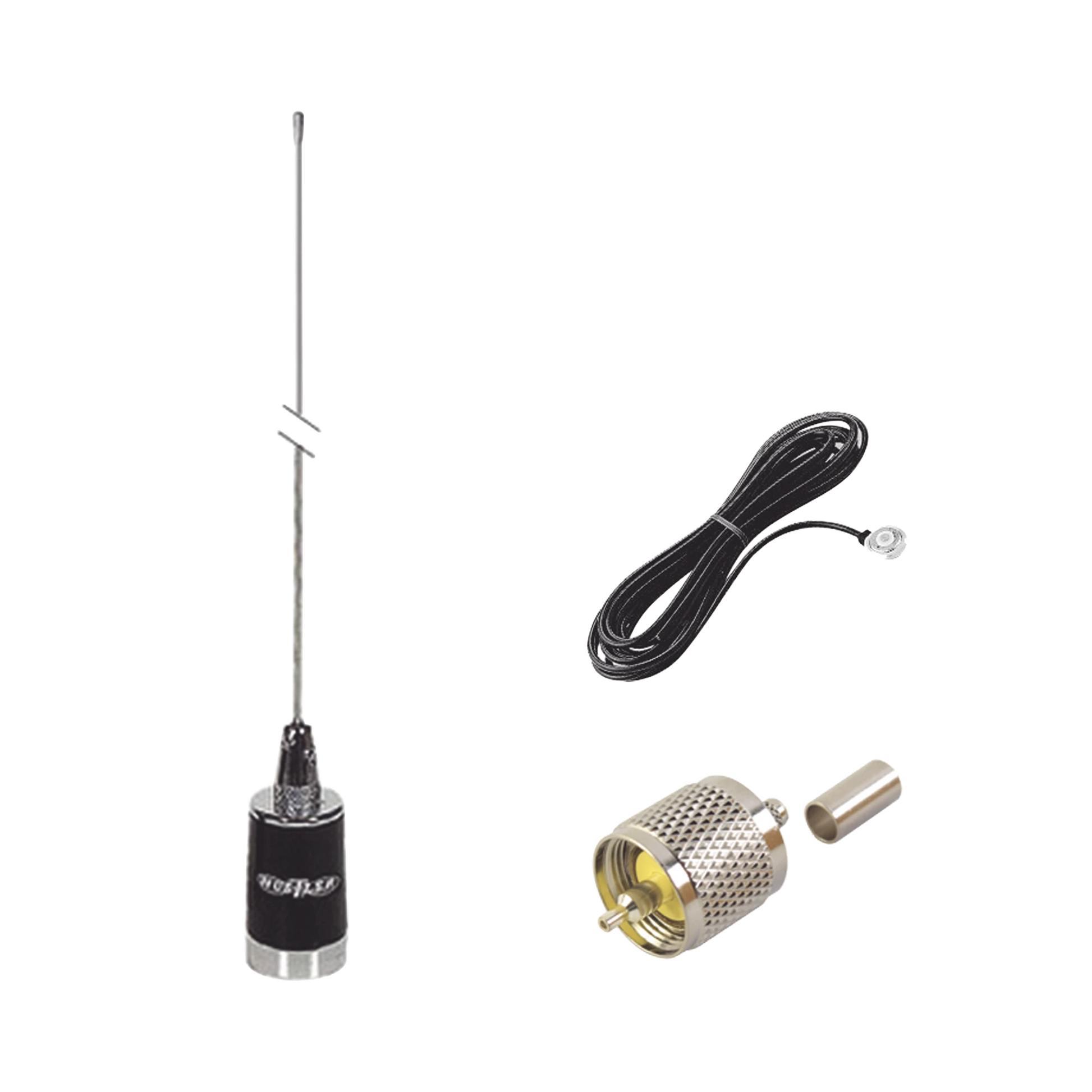 KIT DE ANTENA MÓVIL EN VHF 148-174 MHZ, INCLUYE LMG150 + CHMB + RFU505-Antenas-HUSTLER-Bsai Seguridad & Controles