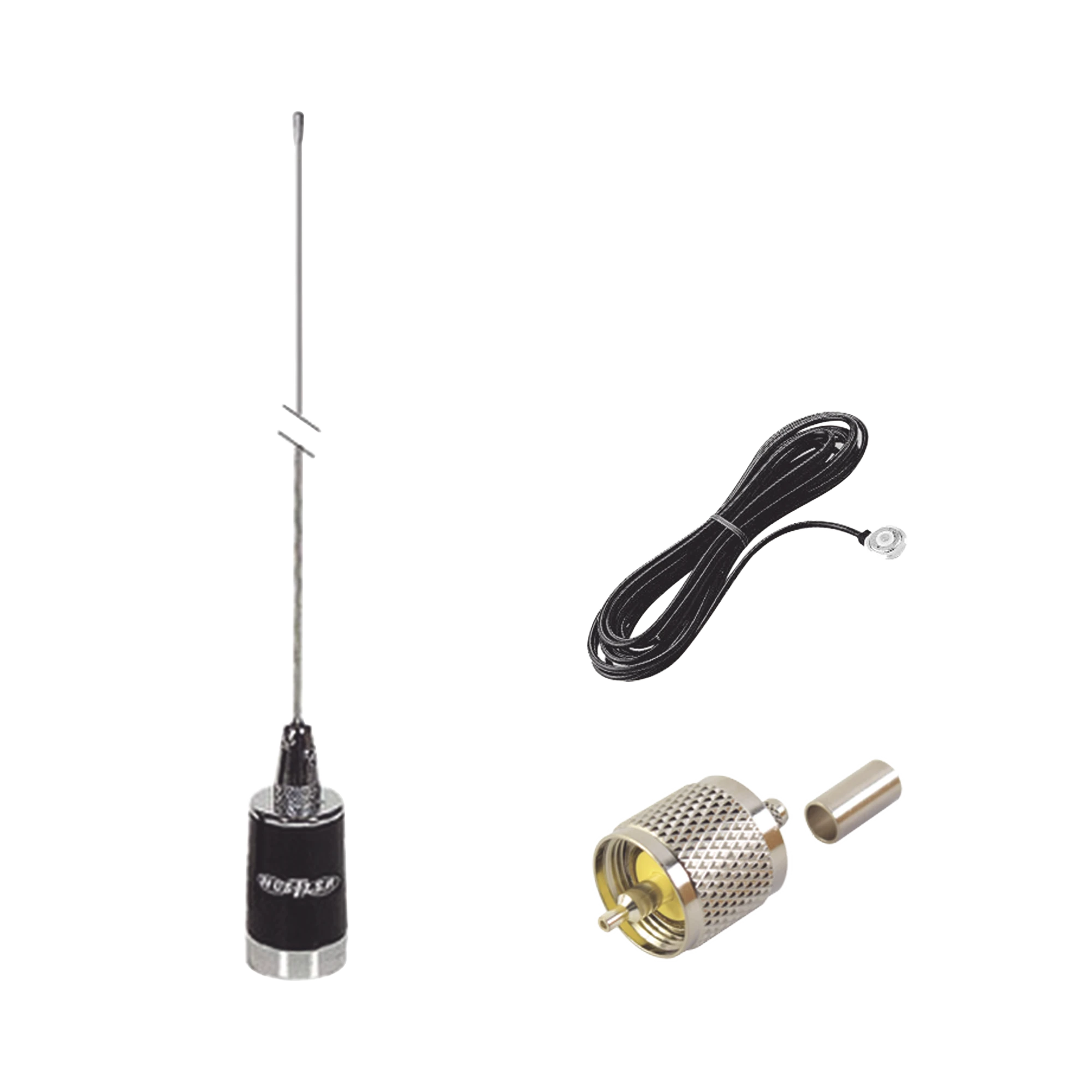 KIT DE ANTENA MÓVIL EN VHF 148-174 MHZ, INCLUYE LMG150 + CHMB + RFU505-Antenas-HUSTLER-Bsai Seguridad & Controles