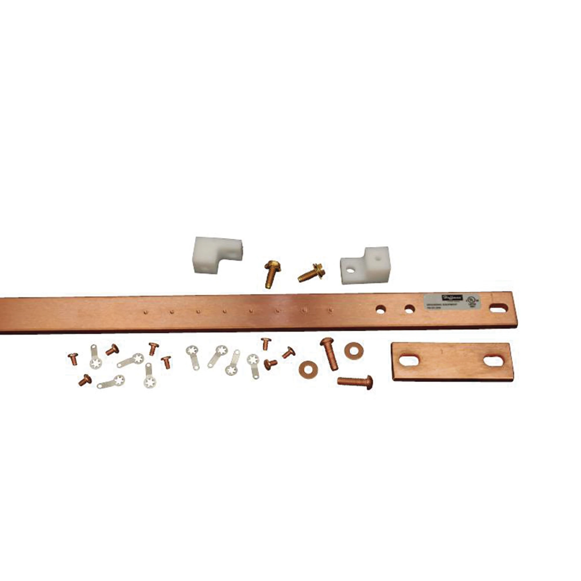 KIT DE BARRA DE TIERRA FÍSICA, PARA RACK DE 19 IN, FABRICADA EN ALEACIÓN DE COBRE ELECTROLÍTICA RESISTENTE-Racks y Gabinetes-HOFFMAN-Bsai Seguridad & Controles