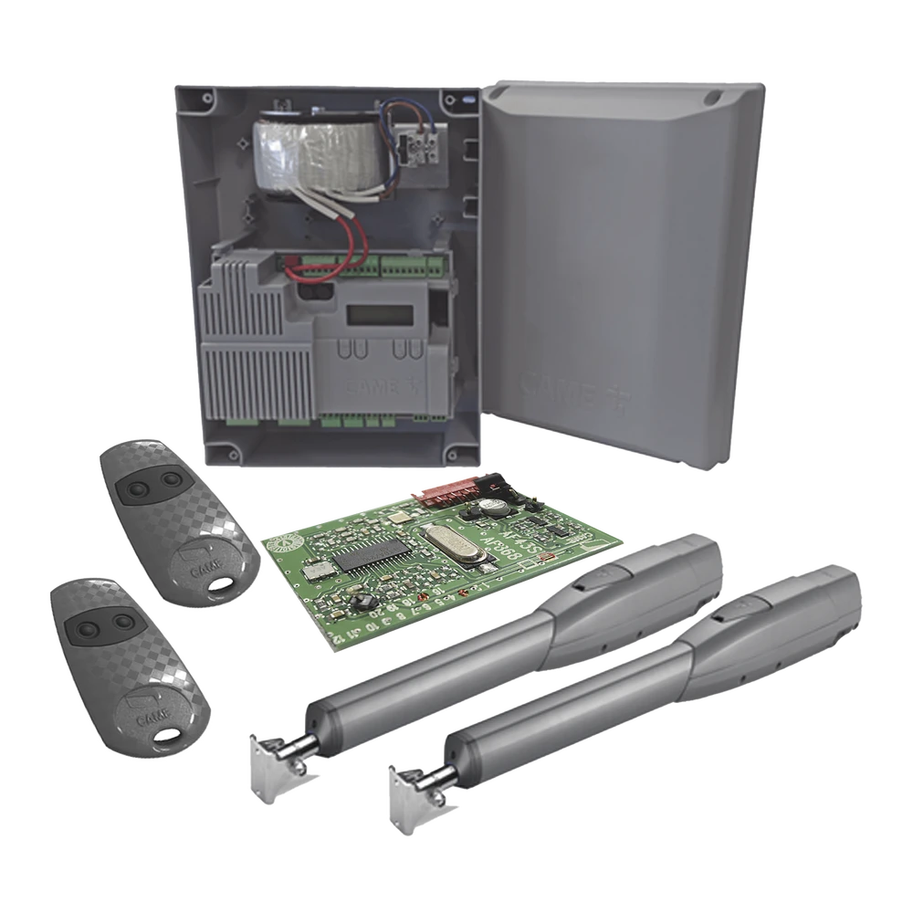 KIT DE OPERADORES PARA PUERTAS ABATIBLES DE HASTA 3 METROS Y 400 KG ATS 3024 / USO INTENSIVO-Acceso Vehicular-CAME-Bsai Seguridad & Controles