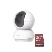 KIT DE CÁMARA IP WI-FI / INCLUYE 1 PIEZA MODELO TAPOC200 / 2 MEGAPIXEL / UTILIZA LA APP TAPO / 1 MEMORIA MICRO SD HIKSEMI MODELO HS-TF-E1/32G-Cámaras IP y NVRs-TP-LINK-Bsai Seguridad & Controles