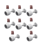 KIT DE CAMARAS WIFI, INCLUYE 8 PIEZAS CS-H3C Y 8 PIEZAS HS-TF-E1/32G / DETECCIÓN DE MOVIMIENTO-Kits- Sistemas Completos-EZVIZ-Bsai Seguridad & Controles