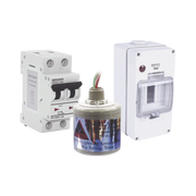 KIT DE CENTRO DE CARGA PARA CORRIENTE DIRECTA, BREAKER DE HASTA 800 VCD DE 16 A CON SUPRESOR DE DESCARGAS ATMOSFÁRICAS.-Kits Sistemas Completos-EPCOM POWERLINE-Bsai Seguridad & Controles