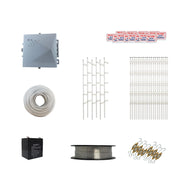 KIT DE CERCA ELECTRIFICADA CON ACCESORIOS PARA 250METROS INCLUYE: ENERGIZADOR, BATERIA ENS-BT412, CABLE, ALAMBRE, POSTES, LETREROS Y TENSORES-Cercas electrificadas-YONUSA-Bsai Seguridad & Controles