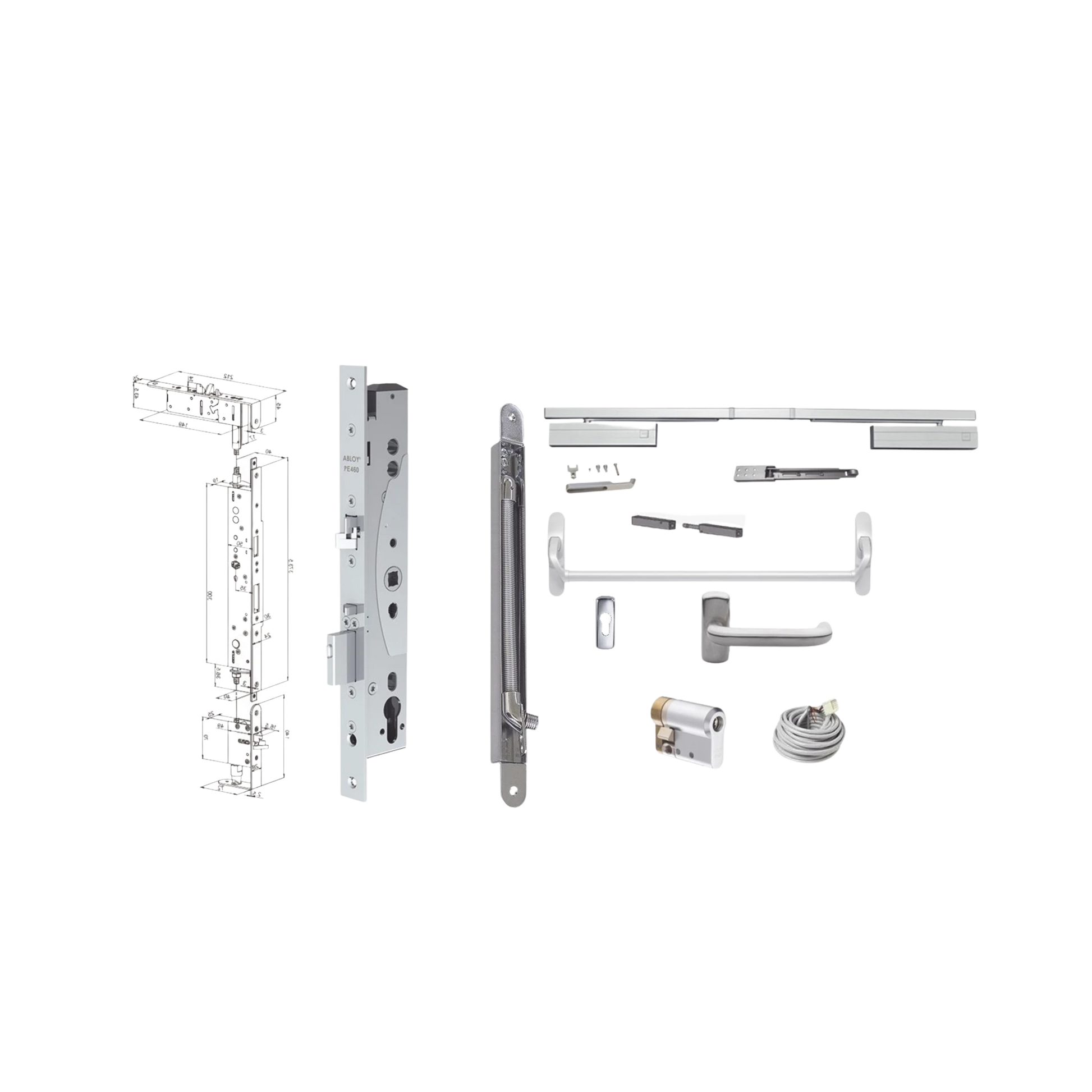 KIT DE CERRADURA PE460-Cerraduras-ABLOY-Bsai Seguridad & Controles