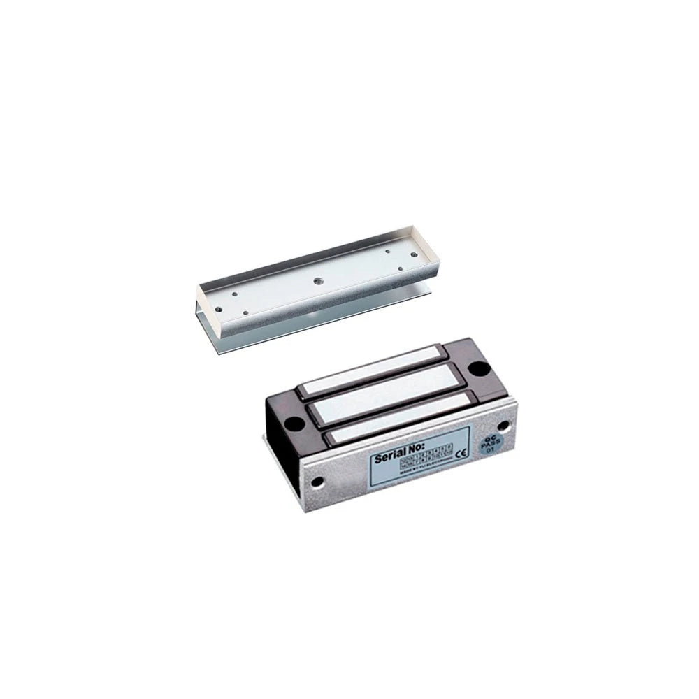 KIT DE ELECTROIMAN AX-M140SO MÁS BRACKET AX-M140-U IDEAL PARA COLOCARSE EN PUERTAS DE CRISTAL SIN MARCO-Cerraduras y Contrachapas-AXCEZE-Bsai Seguridad & Controles