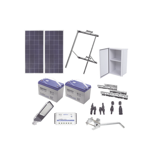 KIT DE ENERGÍA SOLAR PARA ALUMBRADO DE 60 W-Lamparas de Emergencia-EPCOM INDUSTRIAL-KIT-SL-60W-Bsai Seguridad & Controles