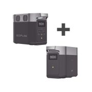 KIT DE ESTACIÓN DE ENERGÍA PORTÁTIL 1024WH + BATERÍA EXTERNA 1024WH (2048WH TOTALES)-Respaldo de Energía-ECOFLOW-Bsai Seguridad & Controles