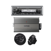 KIT DE ESTÉREO CON BLUETOOTH KMR-M332BT | AMPLIFICADOR KAC-M3004 | MÁS PAR DE BOCINAS KFC-1653MRB-Soluciones Marinas-JVC KENWOOD-Bsai Seguridad & Controles