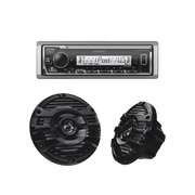 KIT DE ESTÉREO CON BLUETOOTH KMR-M332BT | MÁS PAR DE BOCINAS KFC-1653MRB-Soluciones Marinas-JVC KENWOOD-Bsai Seguridad & Controles