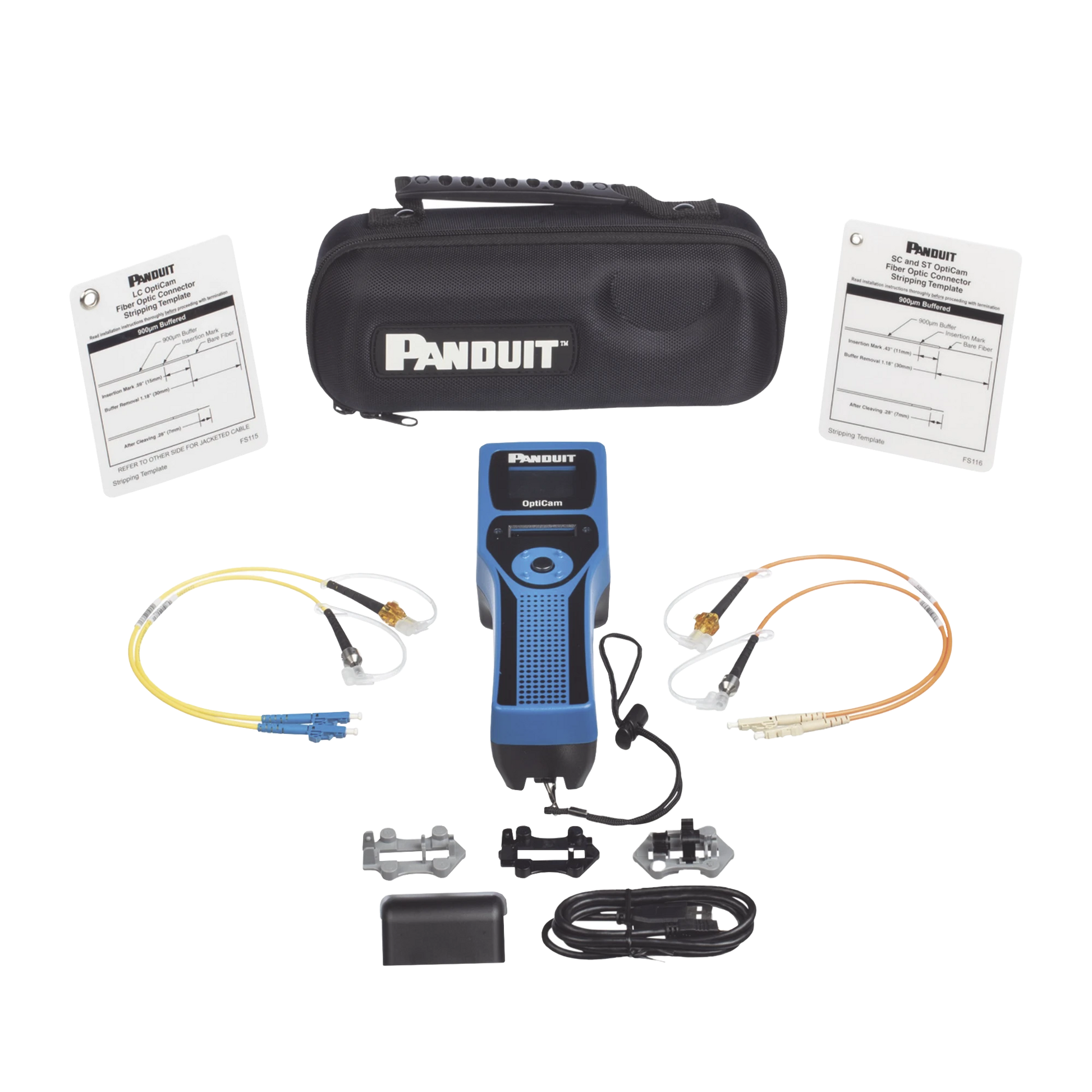 KIT DE HERRAMIENTA OCTT OPTICAM 2 DE PANDUIT, PARA TERMINACIÓN DE CONECTORES PRE-PULIDOS LC, SC O ST-Fibra Óptica-PANDUIT-FOCTT2-KIT3-Bsai Seguridad & Controles