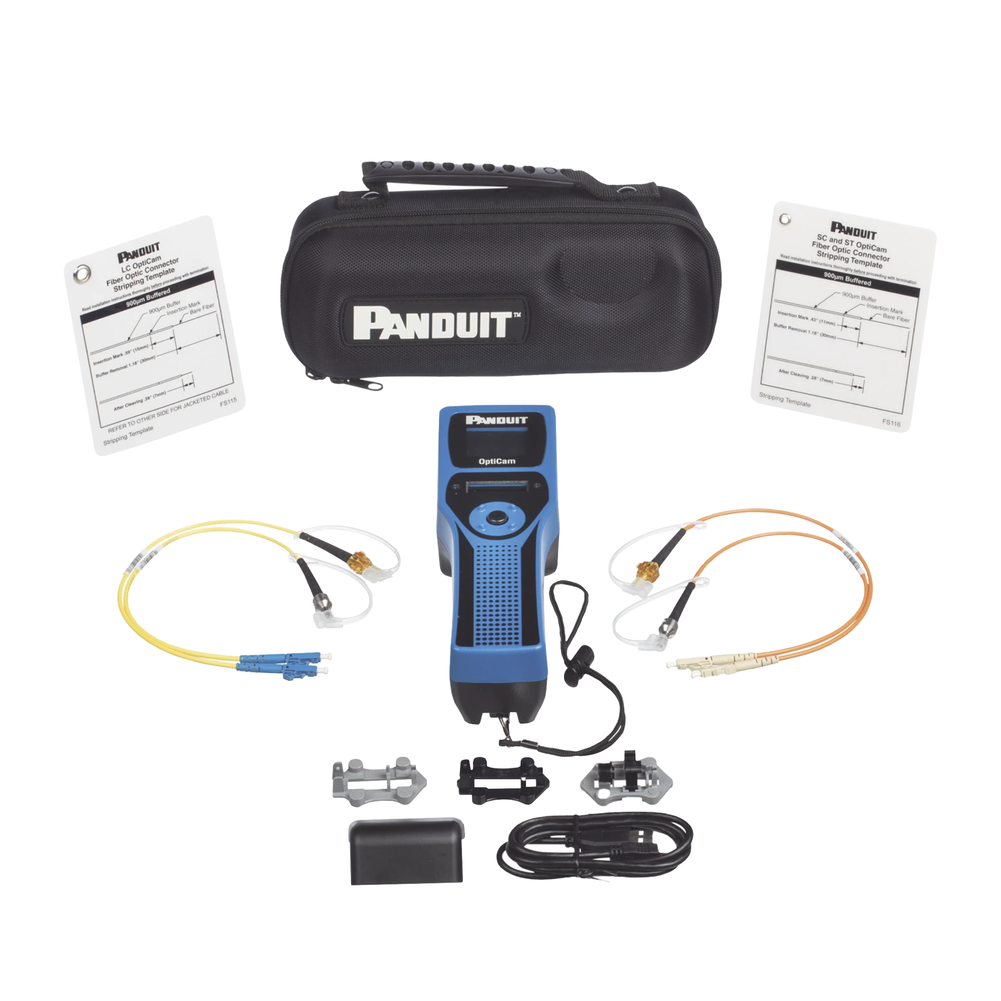 KIT DE HERRAMIENTA OCTT OPTICAM 2 DE PANDUIT, PARA TERMINACIÓN DE CONECTORES PRE-PULIDOS LC, SC O ST-Fibra Óptica-PANDUIT-FOCTT2-KIT3-Bsai Seguridad & Controles