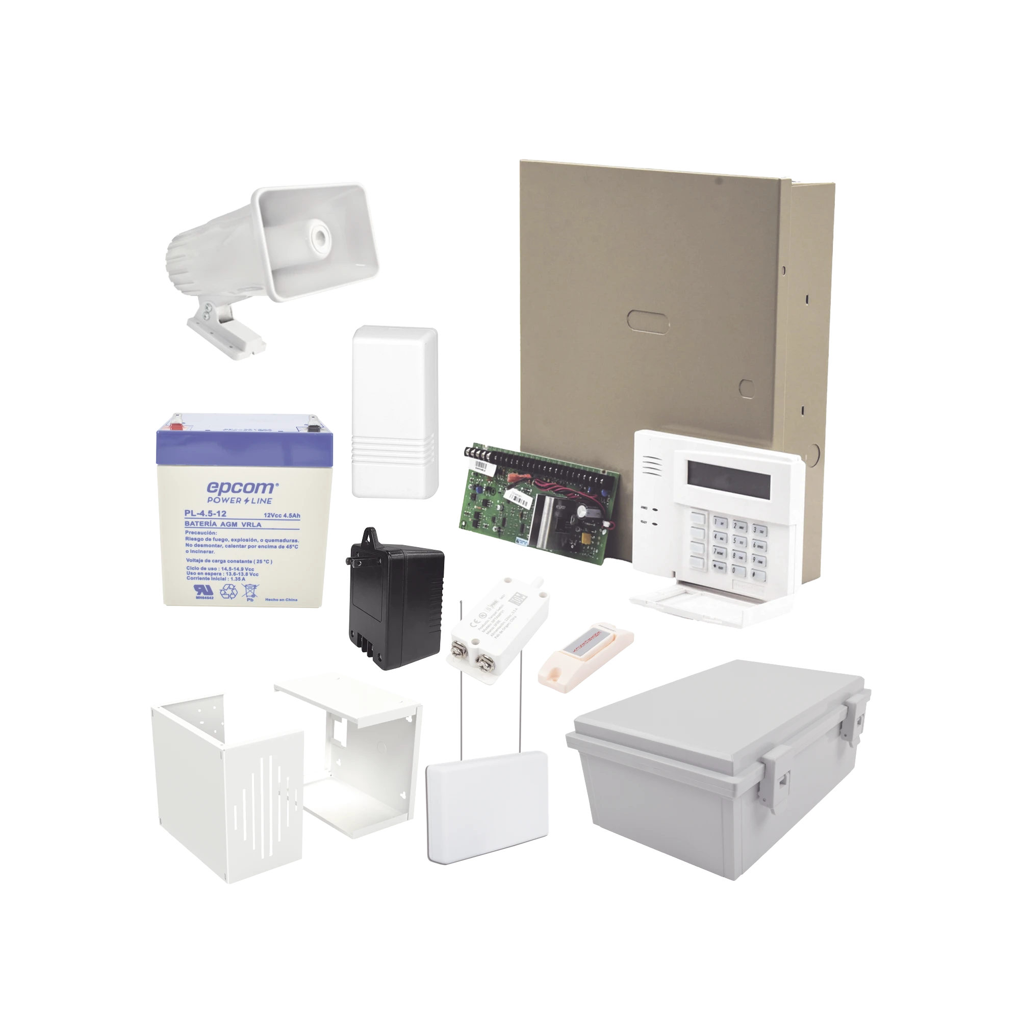 KIT DE INICIO PARA ALARMA VECINAL CON BOTÓN DE LARGO ALCANCE-Paneles de Alarma-HONEYWELL-Bsai Seguridad & Controles