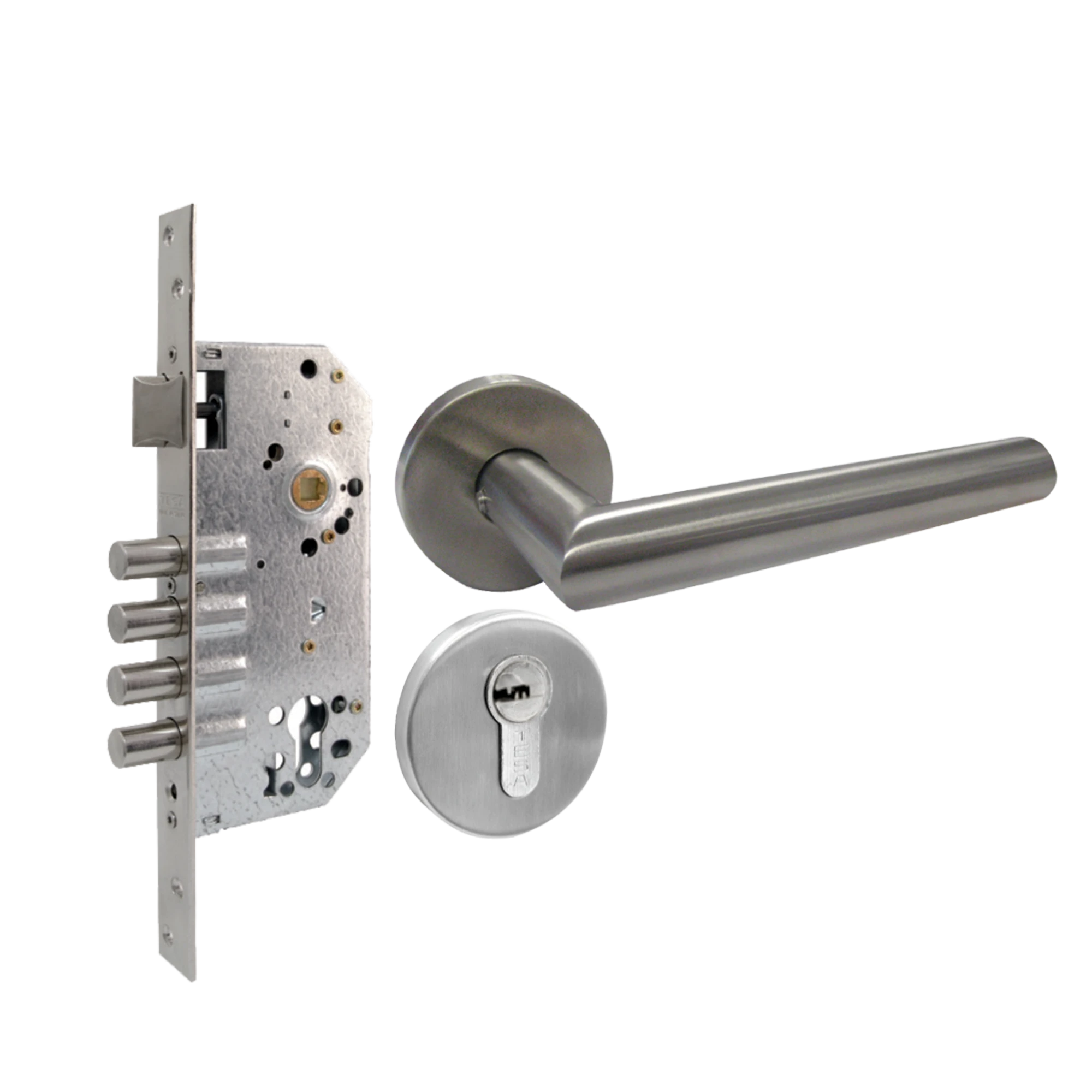 KIT DE MANIJA, MECANISMO Y CILINDRO MECÁNICO CON CERROJO DE ALTA SEGURIDAD-Cerraduras-ASSA ABLOY-Bsai Seguridad & Controles