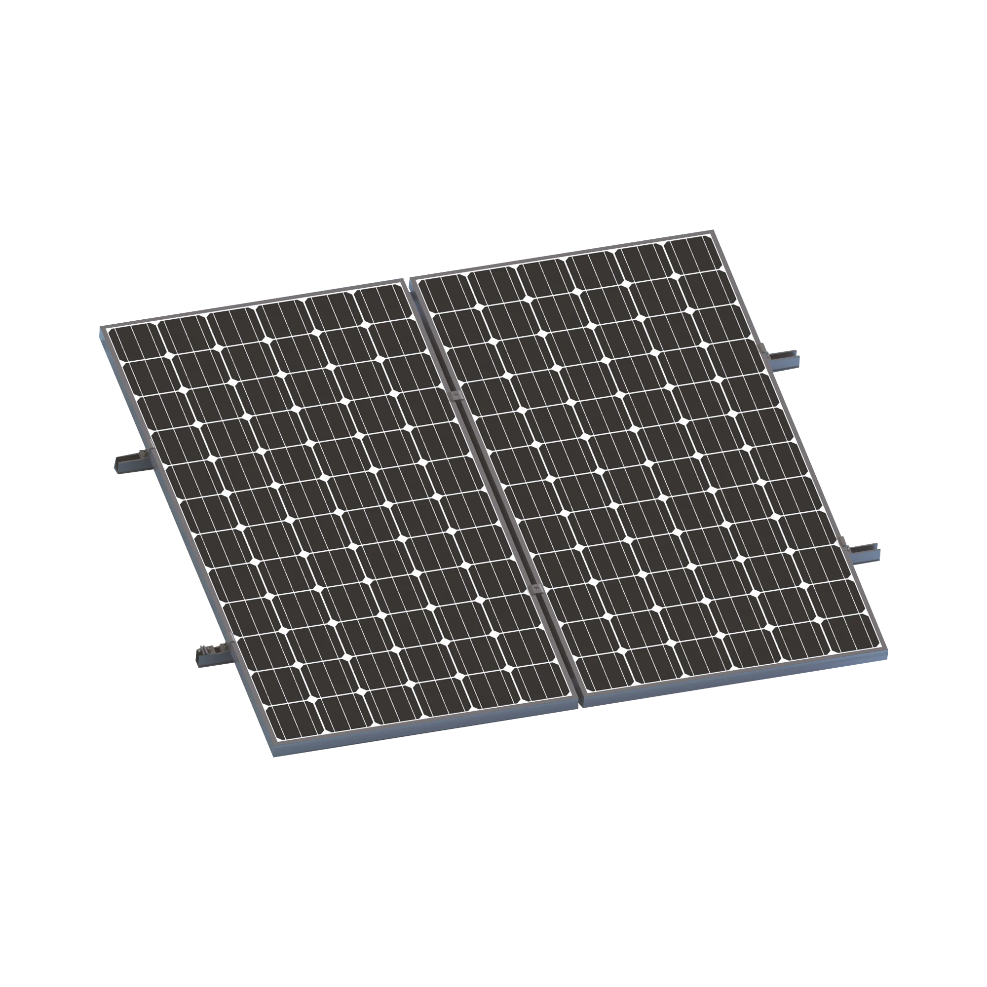 KIT DE MINIRIELES PARA PANEL SOLAR ARREGLO 1X2 PARA INSTALACIÓN PLANO EN LÁMINA-Energía Solar-EPCOM POWERLINE-VEKTORMINIKIT1X2-Bsai Seguridad & Controles