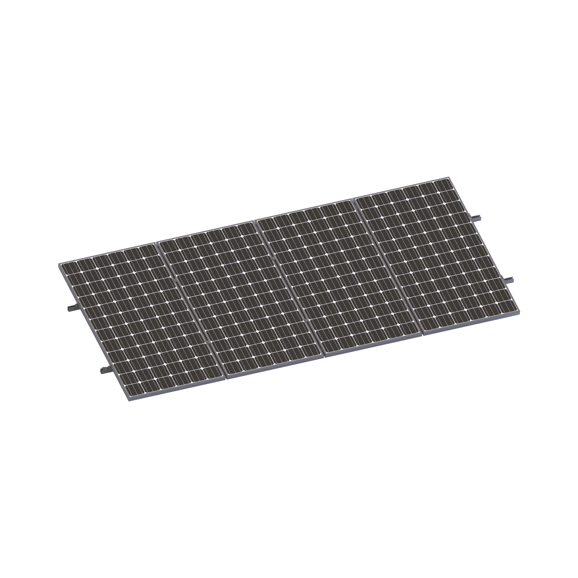 KIT DE MINIRIELES PARA PANEL SOLAR ARREGLO 1X4 PARA INSTALACIÓN PLANO EN LÁMINA-Energía Solar-EPCOM POWERLINE-VEKTORMINIKIT1X4-Bsai Seguridad & Controles