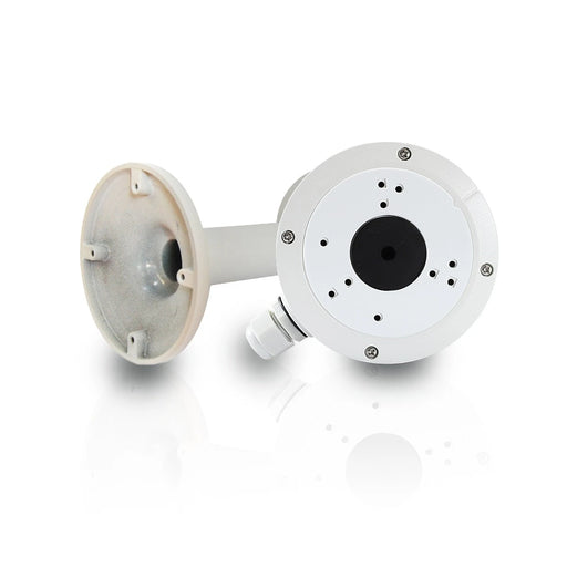 KIT DE MONTAJE PARA CÁMARAS DOMO Y BULLET MERIVA TECHNOLOGY BASE DE CONEXIONES MVA-JB0301 X1 + BRAZO DE MONTAJE PARA PARED O TECHO 19CM ALUMINIO-Bases, Soportes y Gabinetes-MERIVA TECHNOLOGY-Bsai Seguridad & Controles
