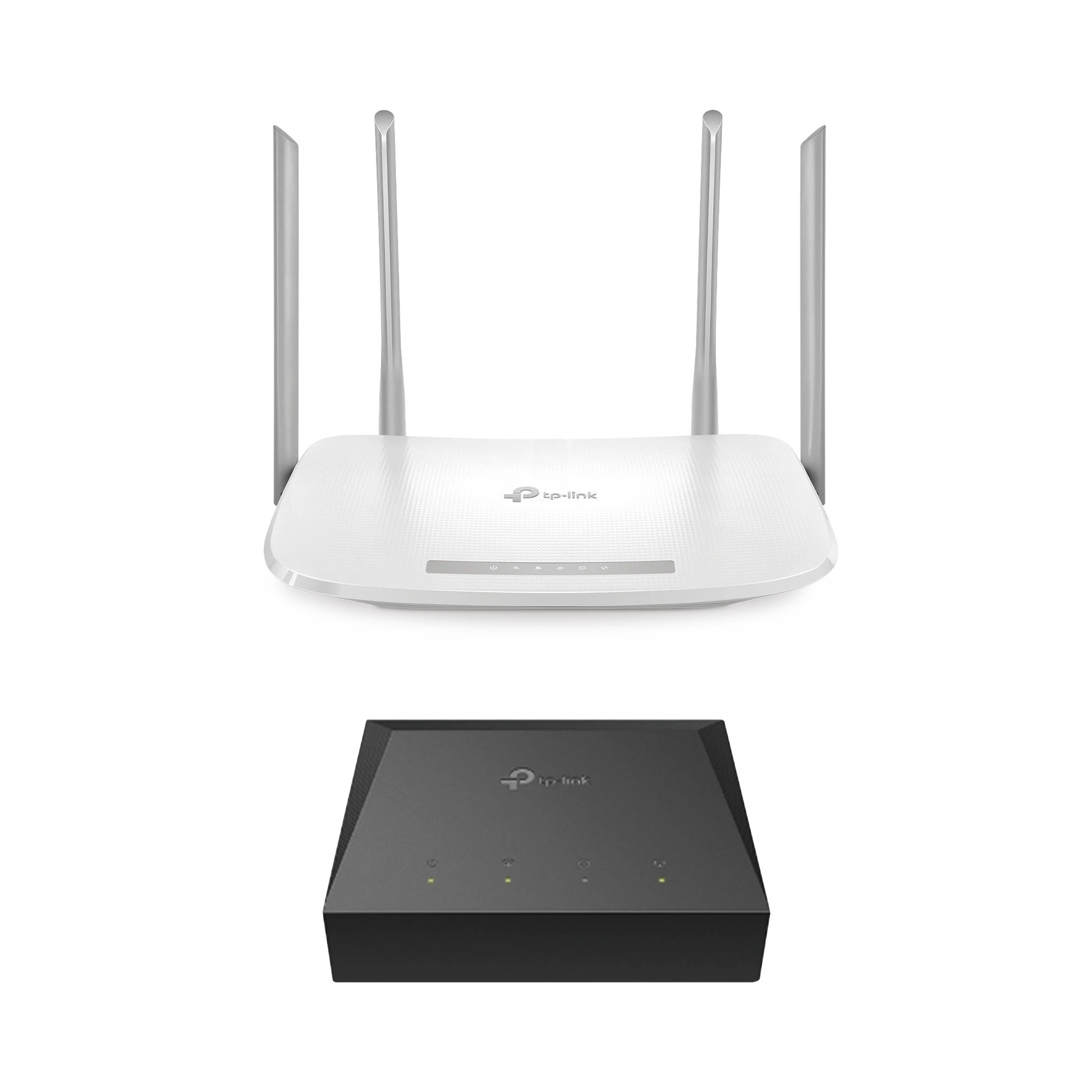 KIT DE ONU GIGABIT XZ000G3 CON ROUTER ROUTER INALÁMBRICO ISP DOBLE BANDA AC, HASTA 1167 MBPS, 4 ANTENAS EXTERNAS OMNIDIRECCIONAL, PUERTOS GIGABIT-Redes WiFi-TP-LINK-Bsai Seguridad & Controles