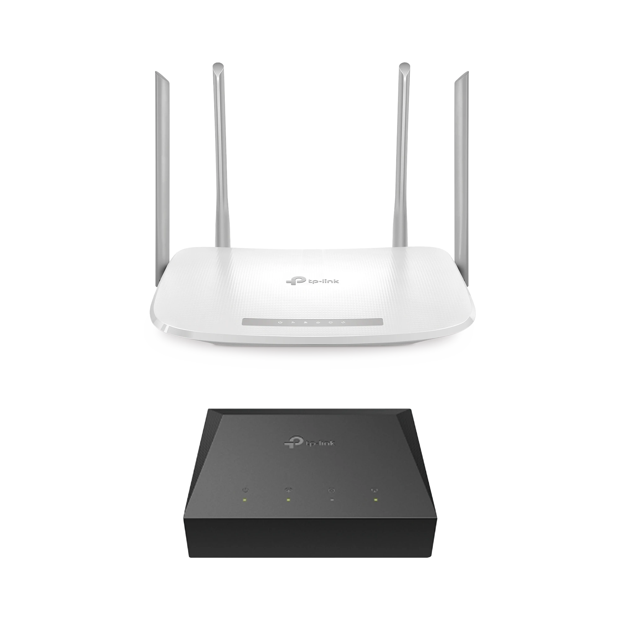 KIT DE ONU GIGABIT XZ000G3 CON ROUTER ROUTER INALÁMBRICO ISP DOBLE BANDA AC, HASTA 1167 MBPS, 4 ANTENAS EXTERNAS OMNIDIRECCIONAL, PUERTOS GIGABIT-Redes WiFi-TP-LINK-Bsai Seguridad & Controles