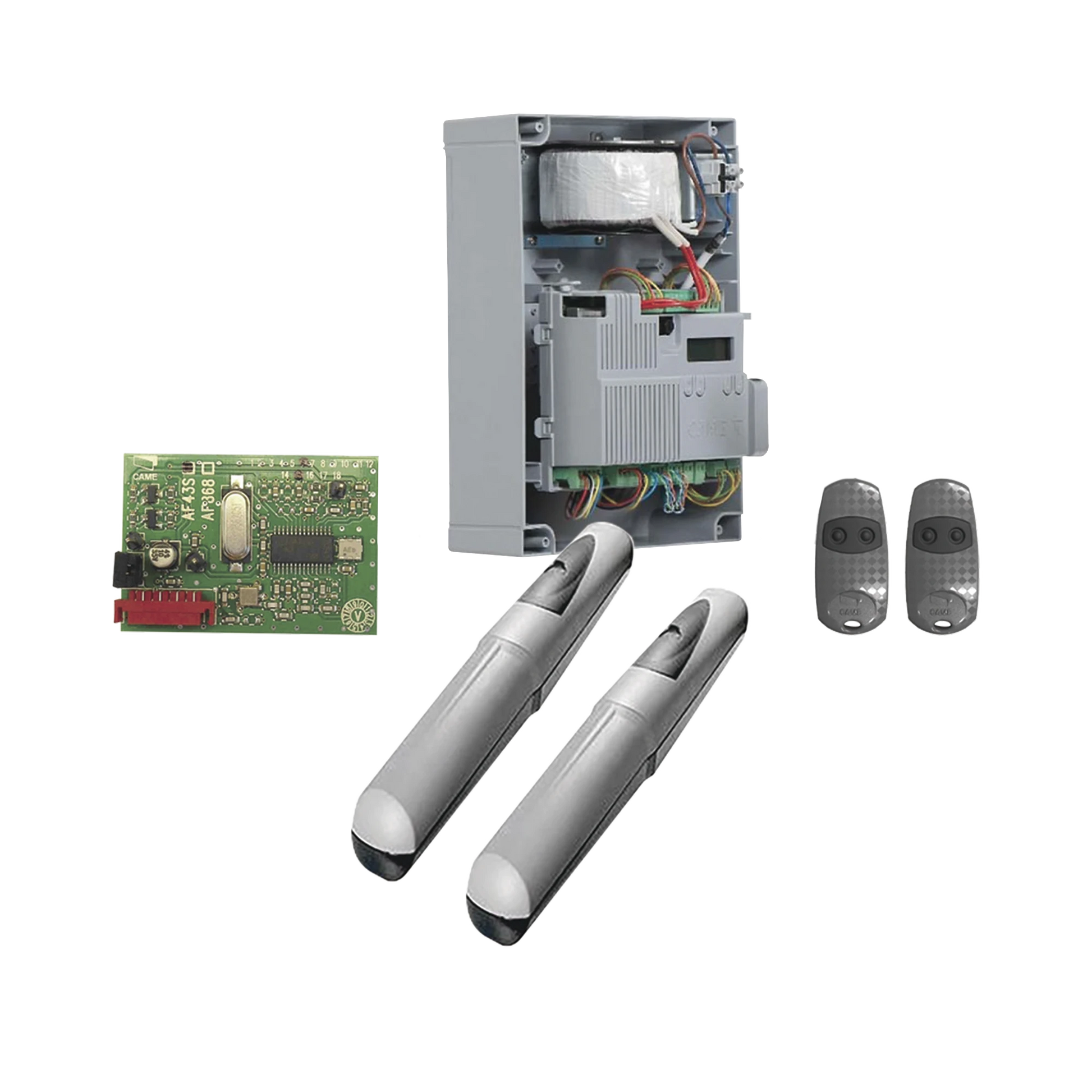 KIT DE OPERADORES AXO 5024 PARA PUERTAS ABATIBLES DE HASTA 5 METROS Y 400 KG DE PESO POR HOJA-Acceso Vehicular-CAME-Bsai Seguridad & Controles