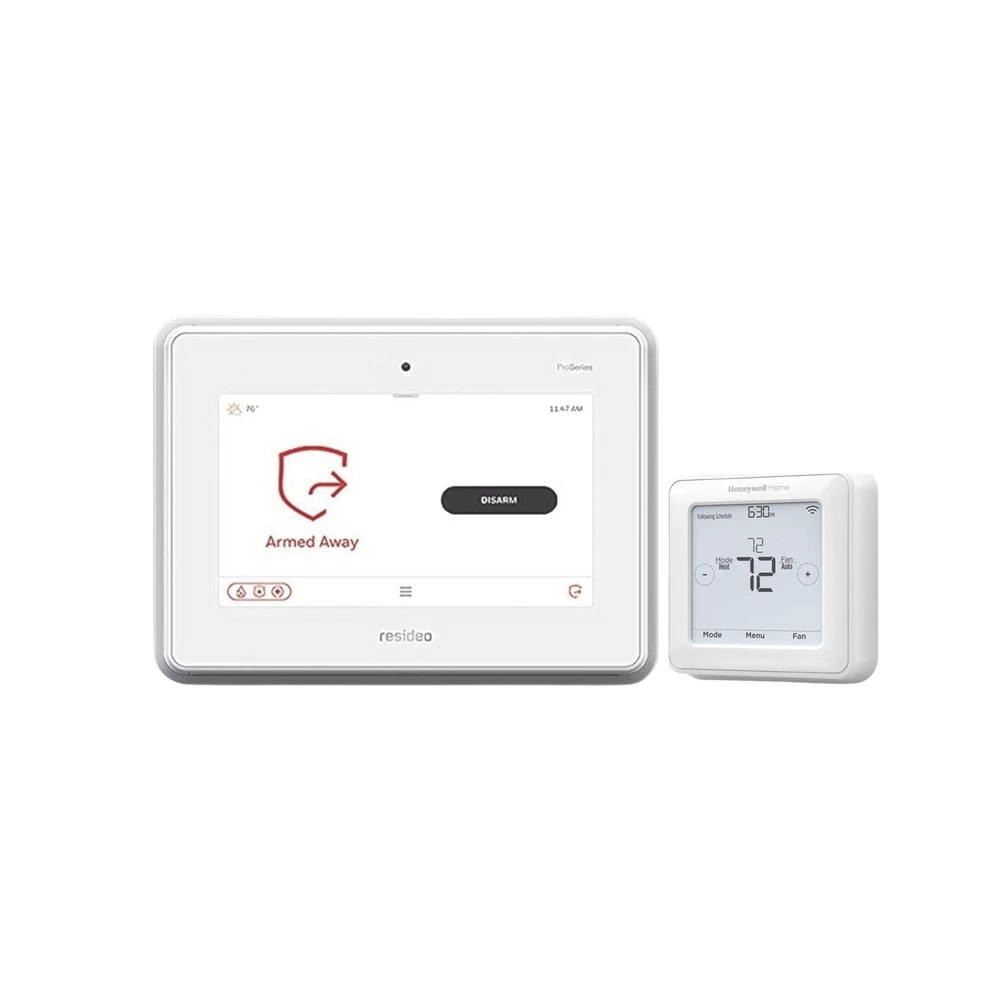 KIT DE PANEL DE ALARMA CON PANTALLA TOUCH CON TERMOSTATO T6 PRO Z-WAVE-HONEYWELL HOME RESIDEO-Bsai Seguridad & Controles