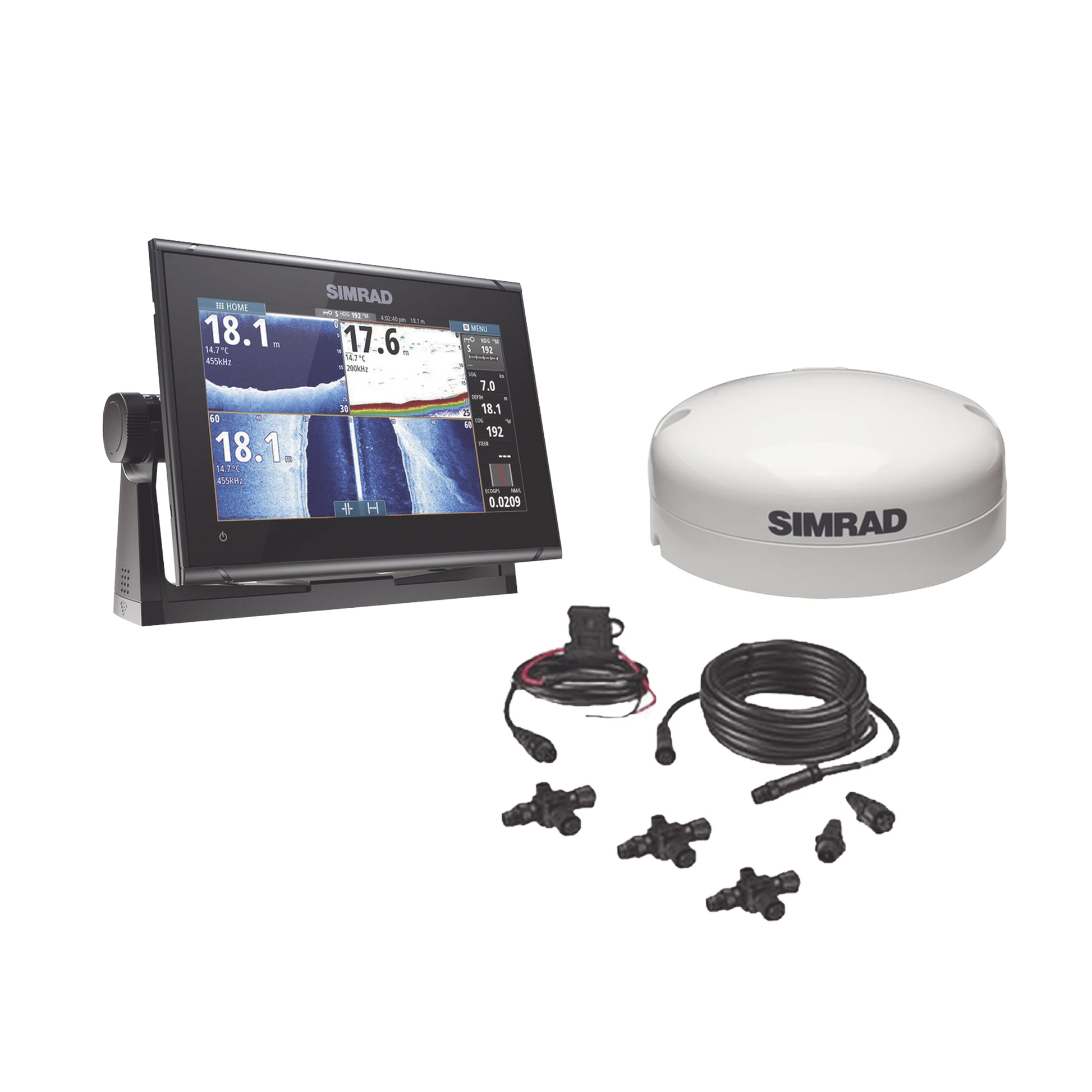 KIT DE PANTALLA MULTIFUNCIONAL GO9 CON KIT NMEA2000 Y ANTENA GS25-Soluciones Marinas-SIMRAD-Bsai Seguridad & Controles