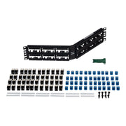 KIT DE PATCH PANEL MODULAR ANGULADO DE 48 PUERTOS, CON 48 JACKS MINI-COM ESTILO TG CAT6A, 19 IN, 2 UR-Patch Panels-PANDUIT-Bsai Seguridad & Controles