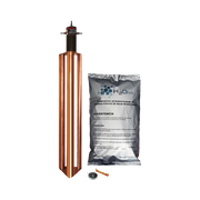 KIT DE PUESTA A TIERRA DE 100 AMPERES CON ELECTRODO, FILTRO Y COMPUESTO H2OHM-Tierra Física y Pararrayos-TOTAL GROUND-Bsai Seguridad & Controles