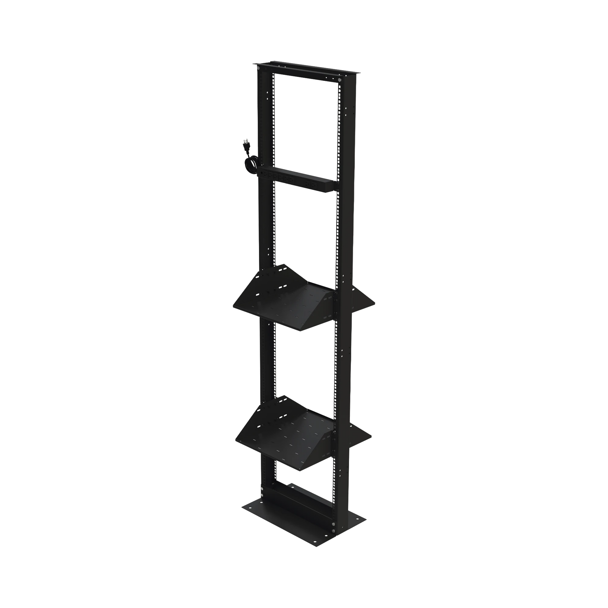 KIT DE RACK ESTÁNDAR 19, 45 UR CON 2 CHAROLAS Y PDU (8 TOMAS). IDEAL PARA UPS Y SERVIDORES TIPO TORRE.-Racks y Gabinetes-LINKEDPRO BY EPCOM-Bsai Seguridad & Controles