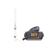 KIT DE RADIO IC-M220 | MAS ANTENA MARINA DE FIBRA DE VIDRIO TX-5206-SYS Y SOPORTE PARA ANTENA 4186-Radios Marinos-ICOM-Bsai Seguridad & Controles