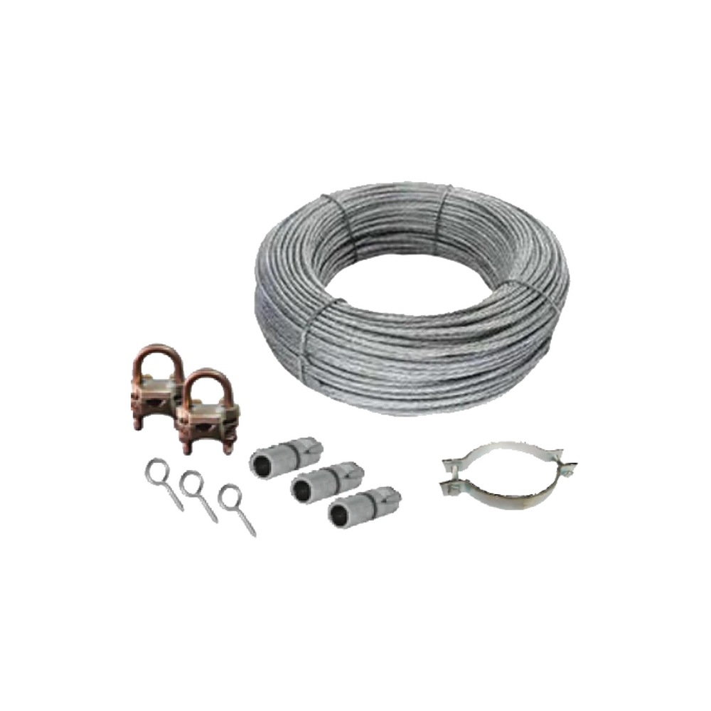 KIT DE RETENIDA PARA SUJECIÓN DE MÁSTIL DE HASTA 6 METROS.-Accesorios para Instalacion Tierra Fisica y Pararrayos-TOTAL GROUND-Bsai Seguridad & Controles