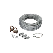 KIT DE RETENIDA PARA SUJECIÓN DE MÁSTIL DE HASTA 6 METROS.-Accesorios para Instalacion Tierra Fisica y Pararrayos-TOTAL GROUND-Bsai Seguridad & Controles
