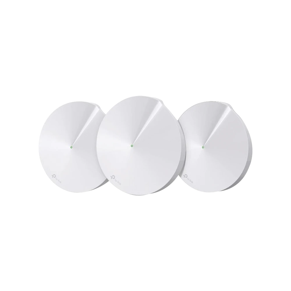 KIT DE SISTEMA INALÁMBRICO DECO M5 MESH PARA HOGAR, DOBLE BANDA AC, DOBLE PUERTO GIGABIT, 4 ANTENAS INTERNAS CON SEGURIDAD DE HOMECARE GRATUITO POR 3 AÑOS-Redes WiFi-TP-LINK-Bsai Seguridad & Controles