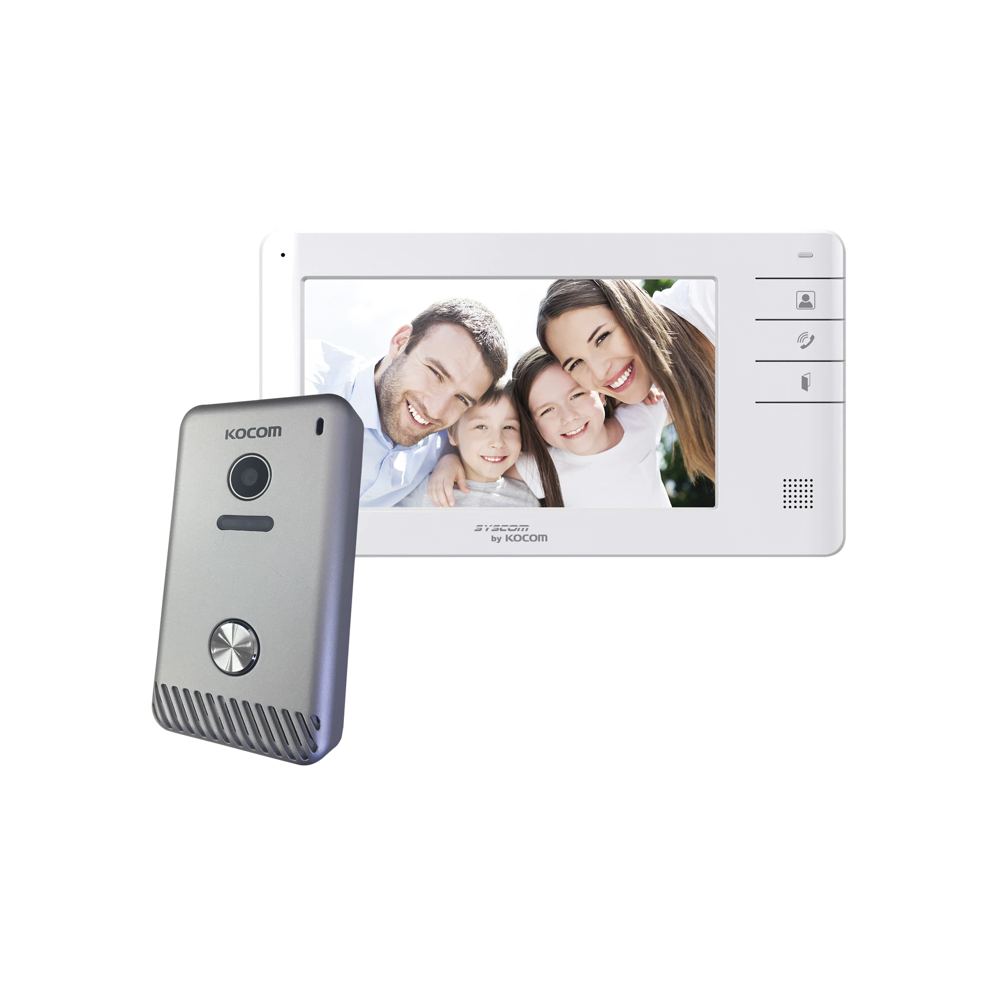 KIT DE VIDEOPORTERO 701 SEG GEN-Videoporteros e Interfonos-KOCOM-Bsai Seguridad & Controles