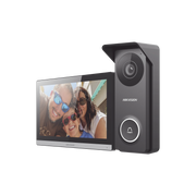 KIT DE VIDEOPORTERO HIBRIDO TURBOHD CON PANTALLA LCD TOUCH DE 7" WI-FI / FRENTE DE CALLE PARA EXTERIOR METALICO / 720P (1 MEGAPÍXEL )130° DE VISIÓN (GRAN ANGULAR) / LLAMADA A APP HIK-CONNECT-Videoporteros e Interfonos-HIKVISION-DS-KIS313-P-Bsai Seguridad & Controles