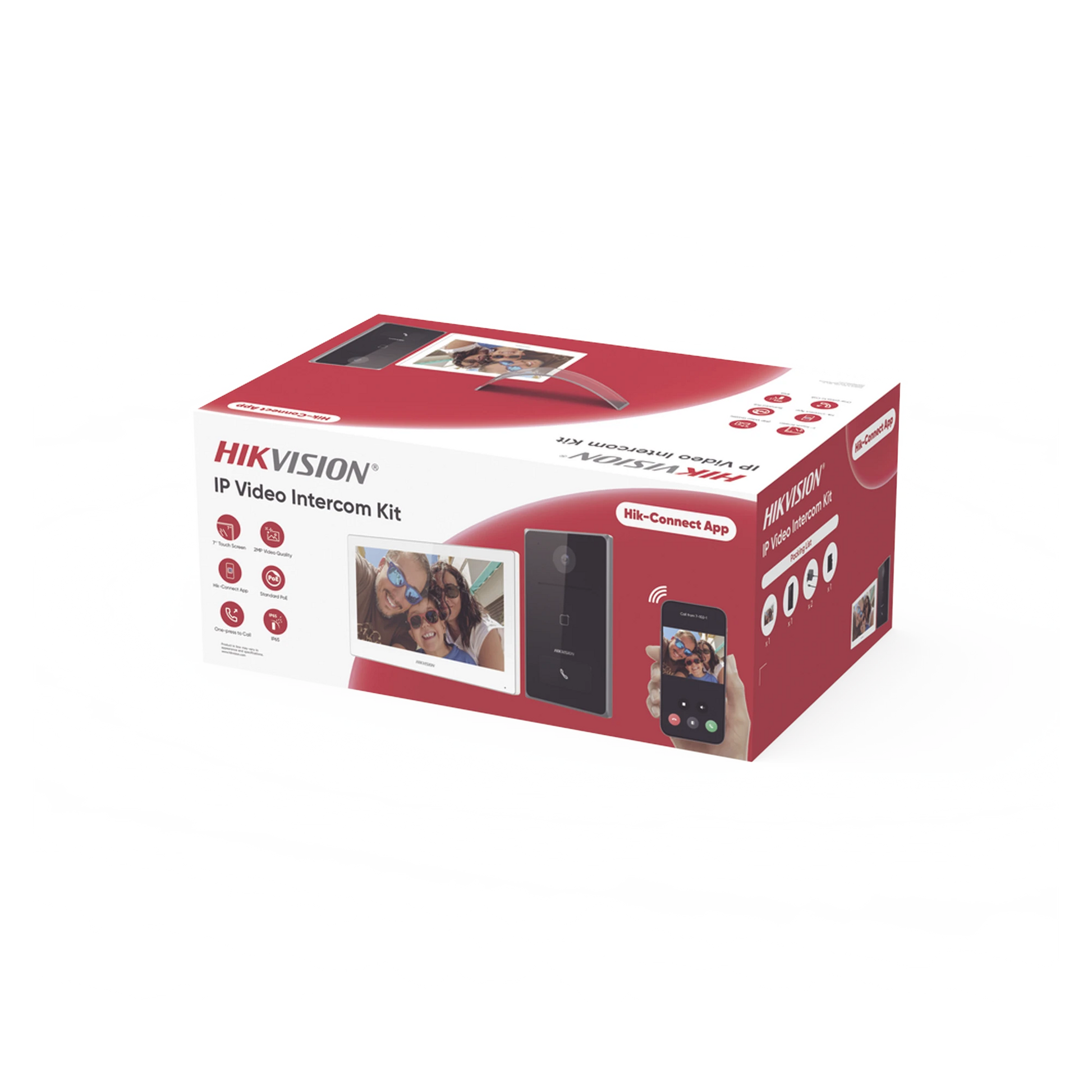 KIT DE VIDEOPORTERO IP / FRENTE DE CALLE PARA EXTERIOR / 2MP / LECTOR DE TARJETA MIFARE / MONITOR INTERIOR / WIFI / PANTALLA DE 7" TOUCH-Videoporteros e Interfonos-HIKVISION-Bsai Seguridad & Controles