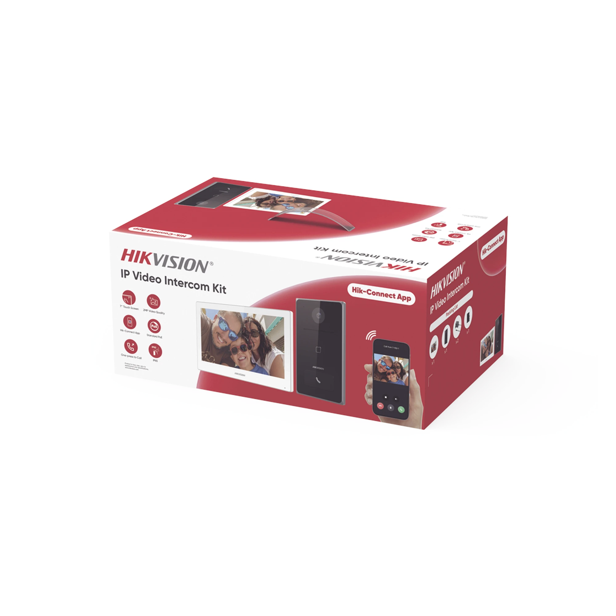KIT DE VIDEOPORTERO IP / FRENTE DE CALLE PARA EXTERIOR / 2MP / LECTOR DE TARJETA MIFARE / MONITOR INTERIOR / WIFI / PANTALLA DE 7" TOUCH-Videoporteros e Interfonos-HIKVISION-Bsai Seguridad & Controles