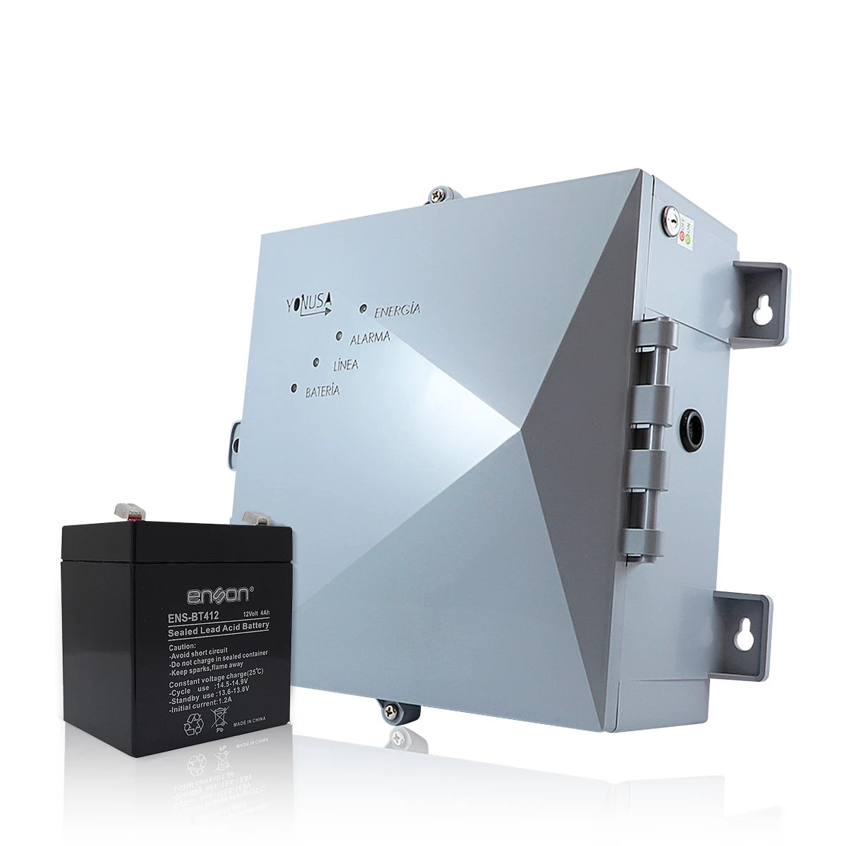 KIT EB BATERIA+ENERGIZADOR YONUSA EY NG 12000 1+ ENS-BT412 O EQUIVALENTE-Cercas electrificadas-YONUSA-Bsai Seguridad & Controles
