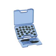 KIT EN ESTUCHE DE 17 MUELAS CON 2 PINZAS RFA-4005-20, PARA INSTALAR TERMINALES Y CONECTORES COAXIALES EN CABLE.-Herramientas-RF INDUSTRIES,LTD-Bsai Seguridad & Controles